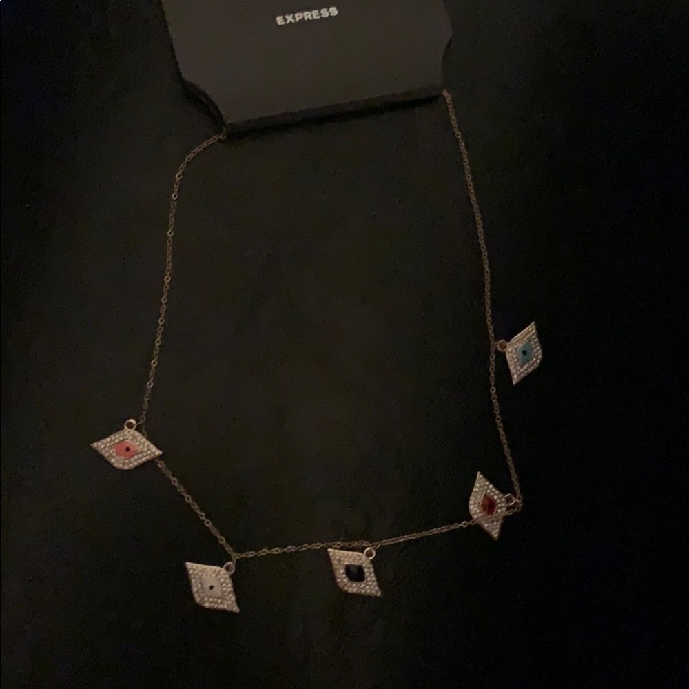 NWT Express Evil Eye Gold Necklace